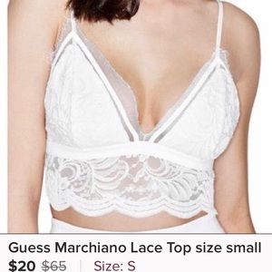 New unworn Lace Bralett by Guess by Marciano
